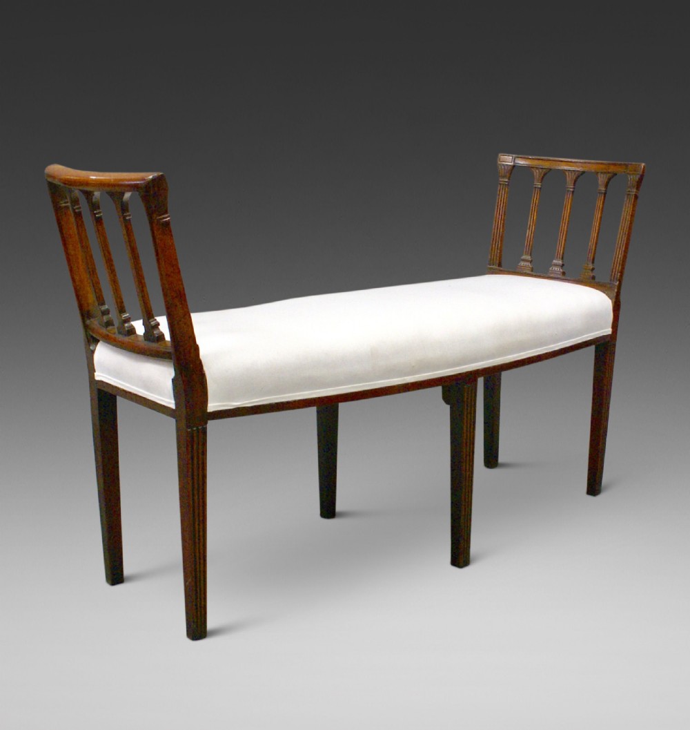 An original Hepplewhite period window seat