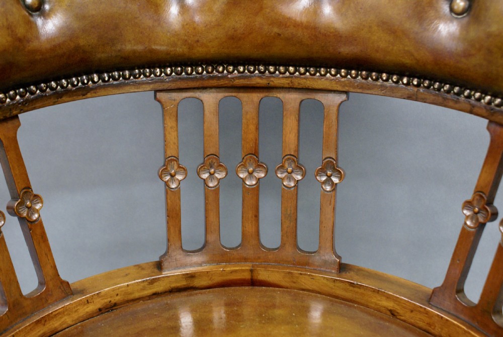 Late 19thC revolving desk chair View III