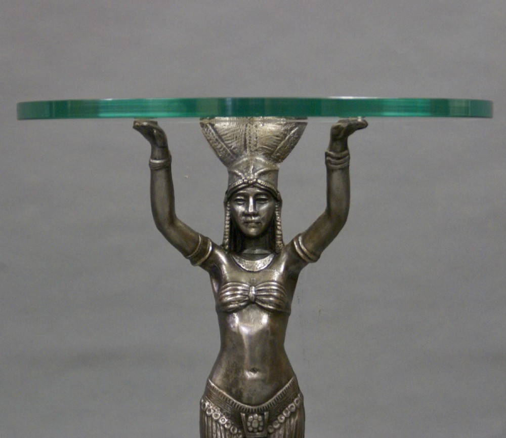 An Art Deco cast iron side table View III