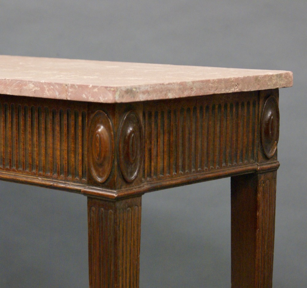 A mahogany Hepplewhite period console table View III