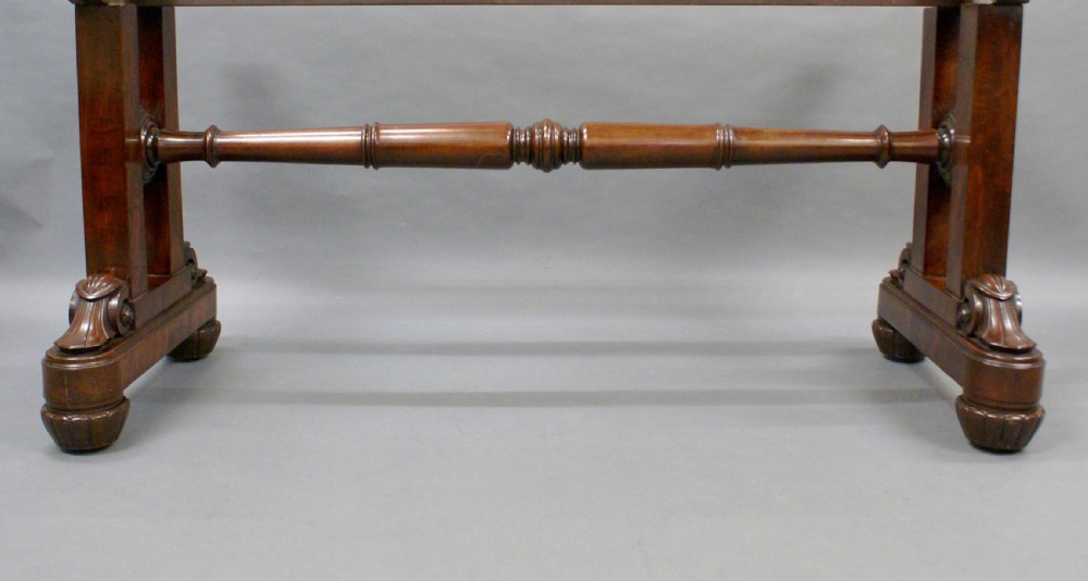 A large library writing table in the manner of Gillows View IV