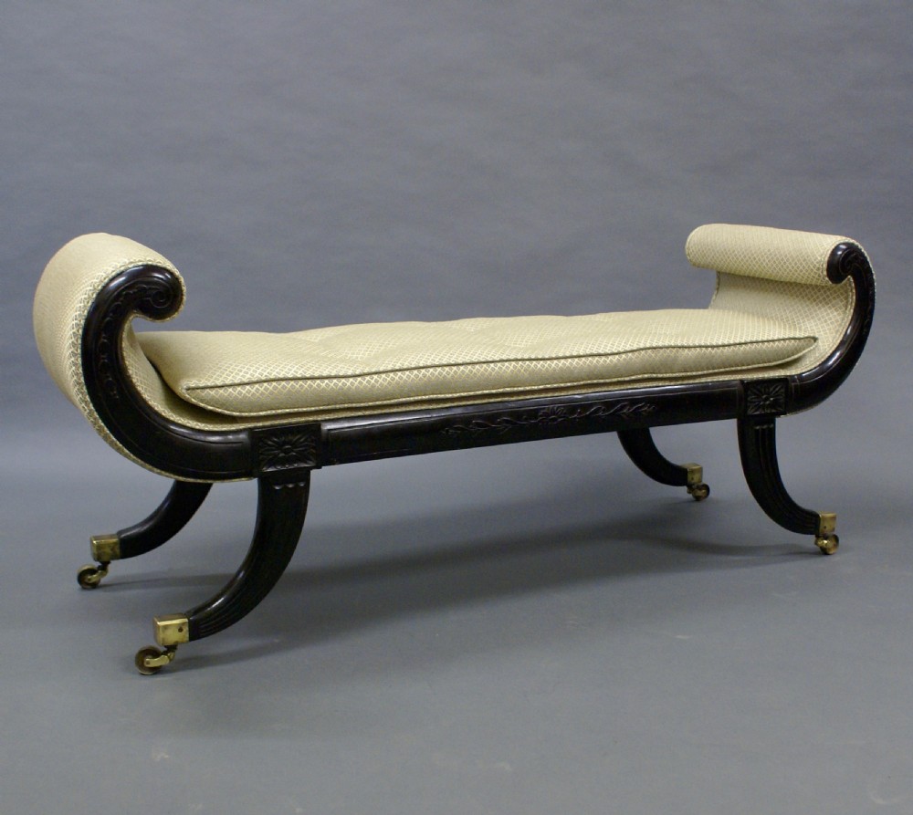 An elegant ebonised window seat View II