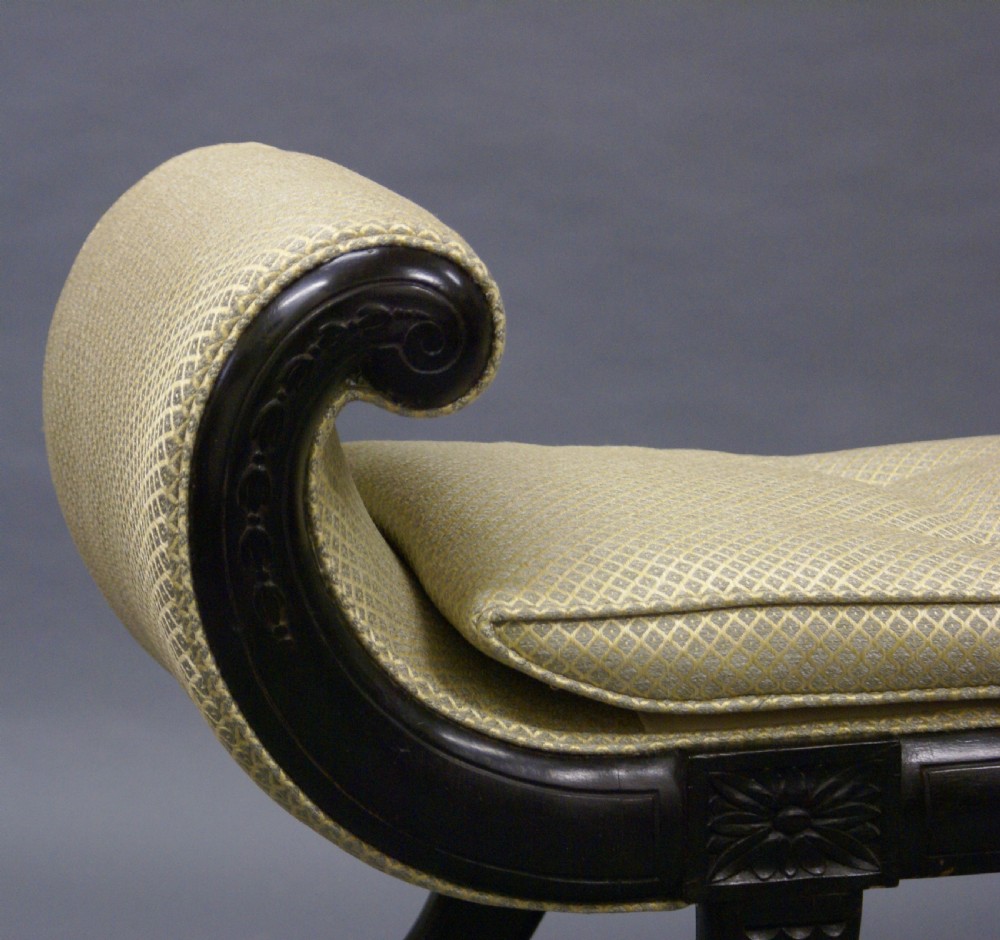An elegant ebonised window seat View III