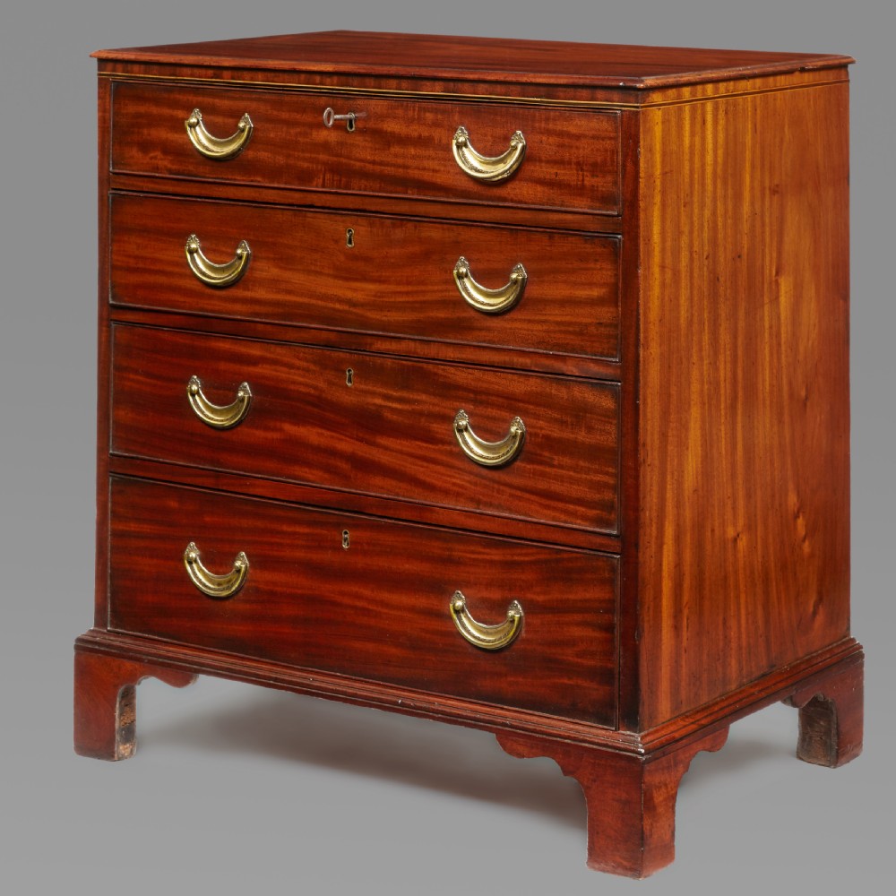 A Hepplewhite period mahogany chest of drawers View II