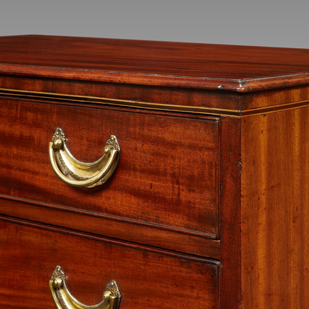 A Hepplewhite period mahogany chest of drawers View III