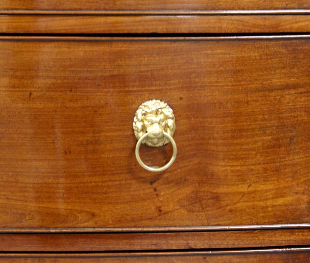 A small Regency bow-fronted chest of drawers View VI