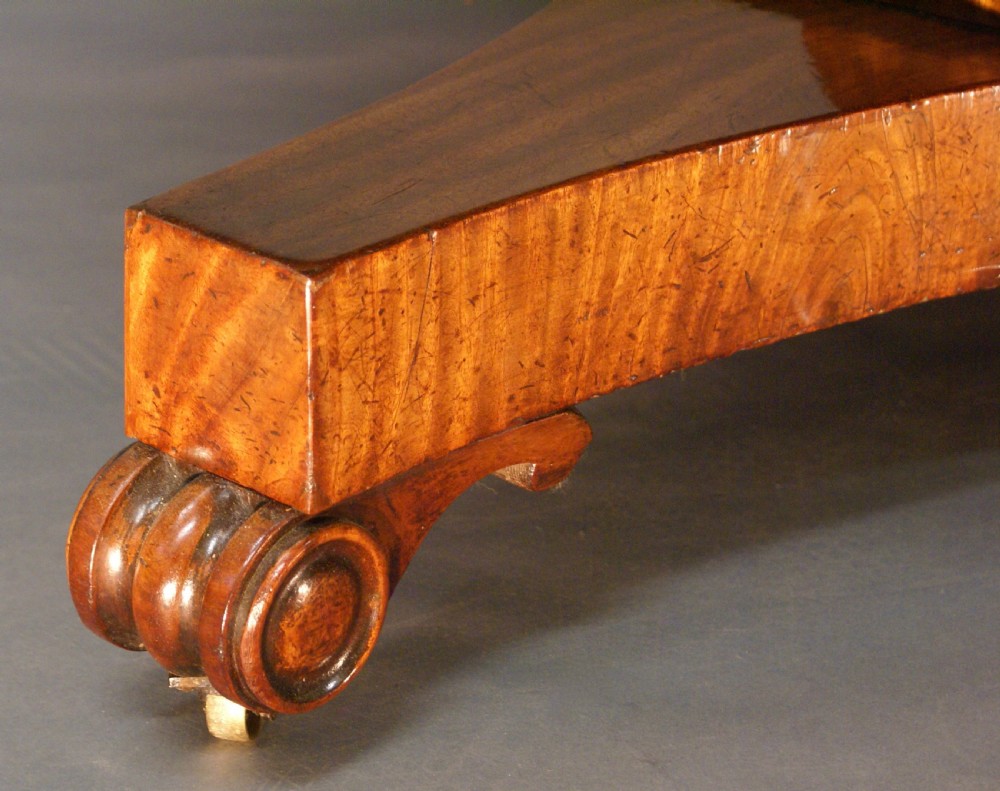 William IV mahogany drum table View V