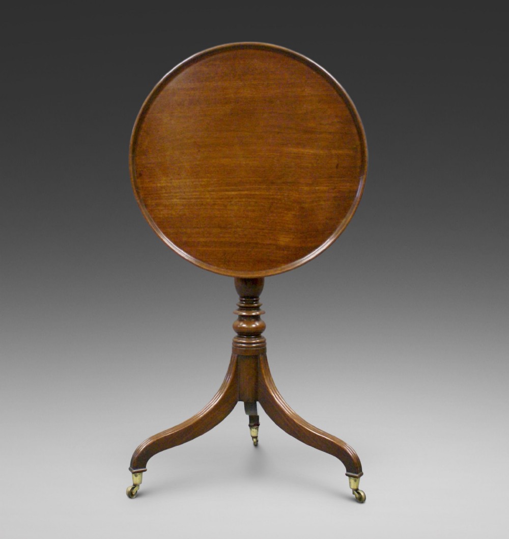 George III mahogany tripod table