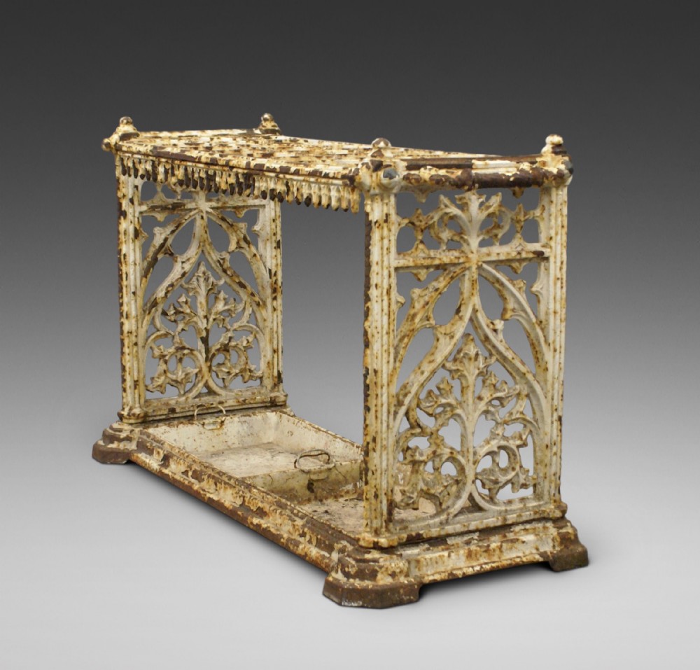 Cast iron hall stand attributed to Coalbrookdale