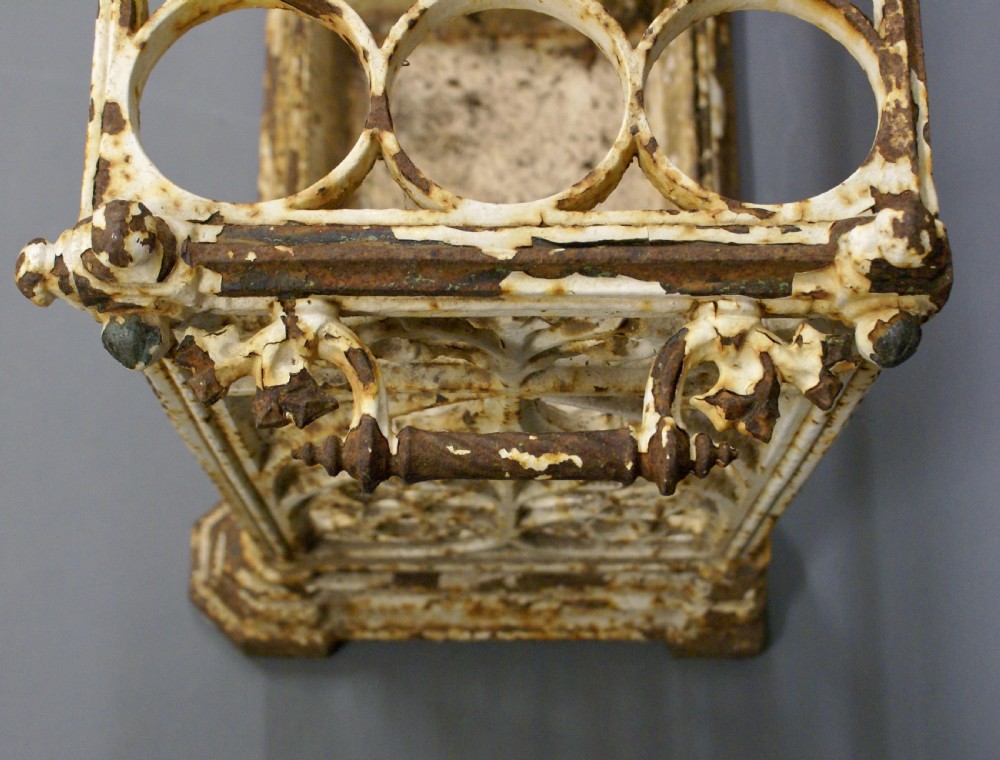 Cast iron hall stand attributed to Coalbrookdale View VI