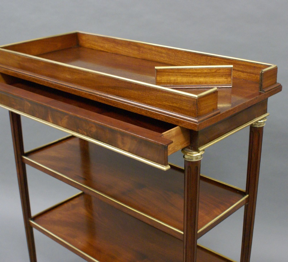 A Napoleon III mahogany 3 tier buffet View III