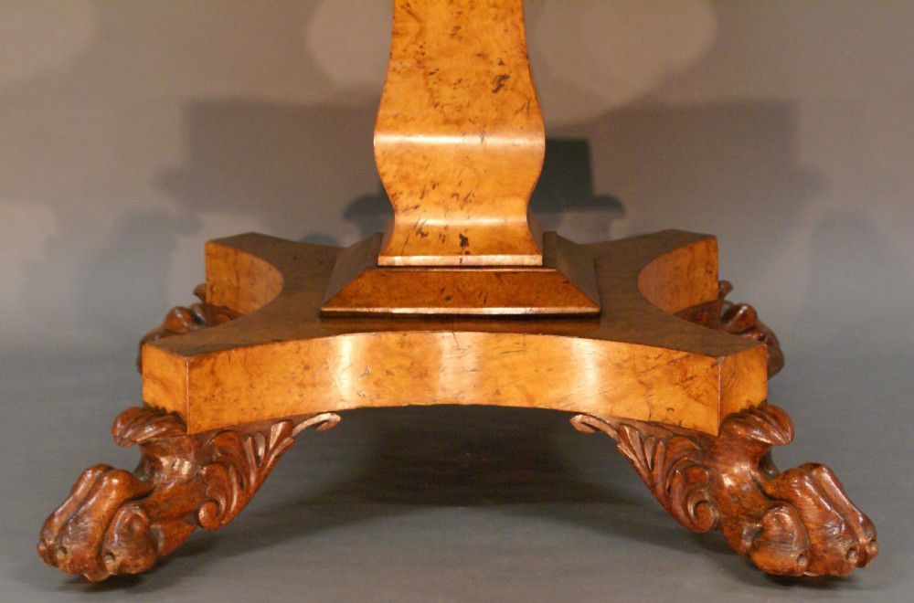 Regency Burr Elm centre table View IV