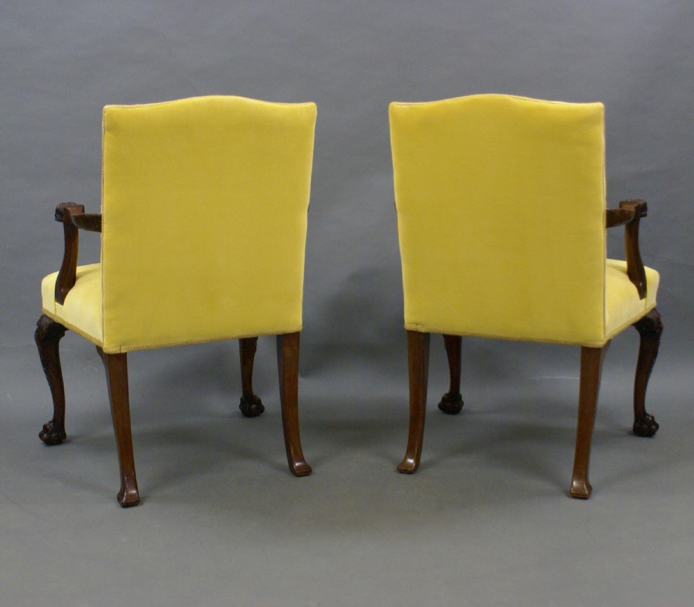 A pair of mahogany Gainsborough chairs View VI