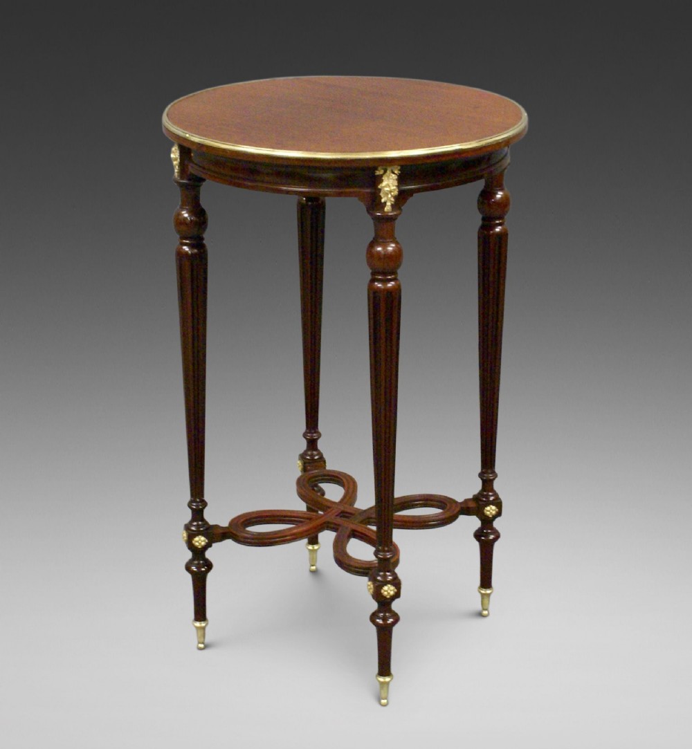 Mahogany gueridon by Mellier and Co, London 