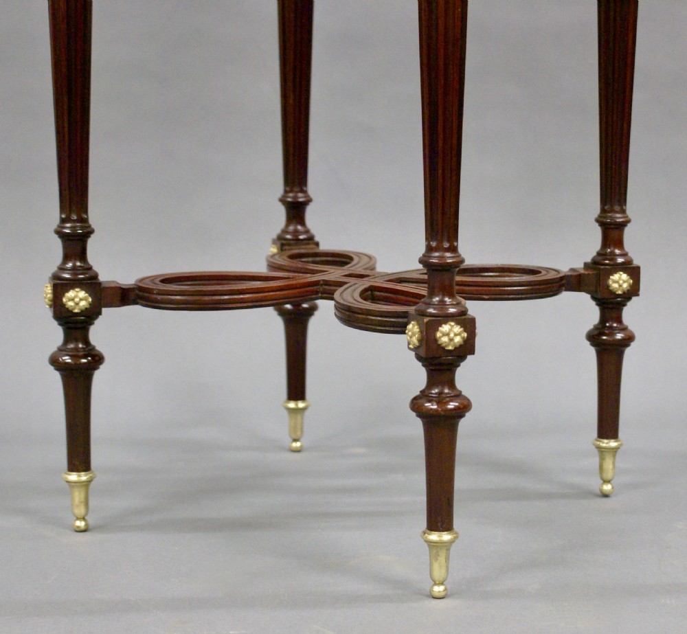 Mahogany gueridon by Mellier and Co, London  View III