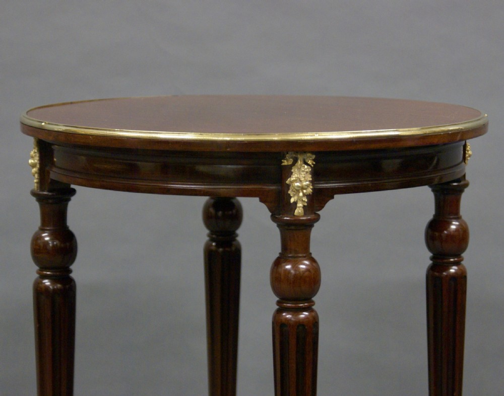 Mahogany gueridon by Mellier and Co, London  View V