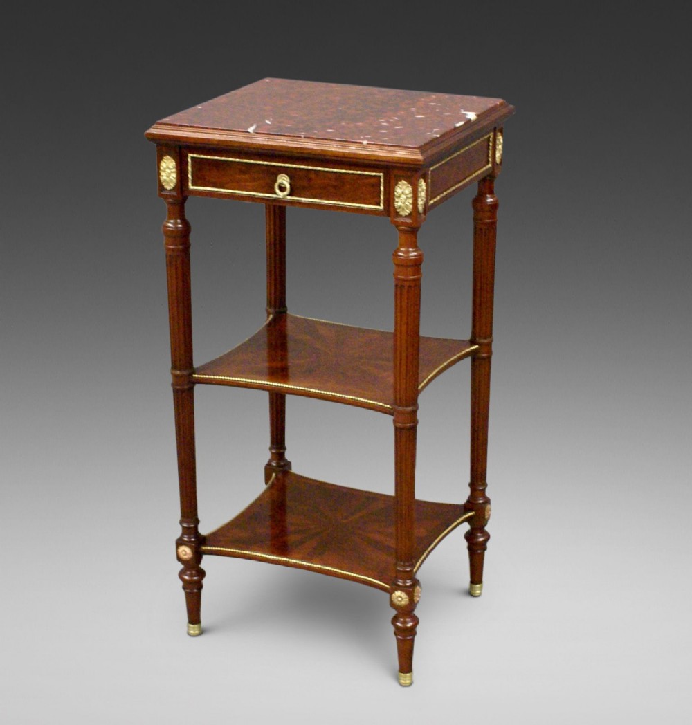 A superb quality mahogany side table