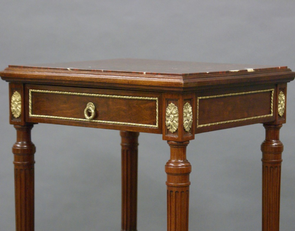 A superb quality mahogany side table View IV