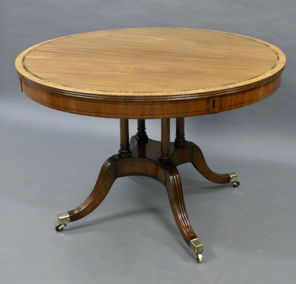 A Regency mahogany and corromandle centre table View IV