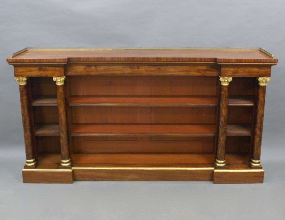 A William IV mahogany bookcase View V