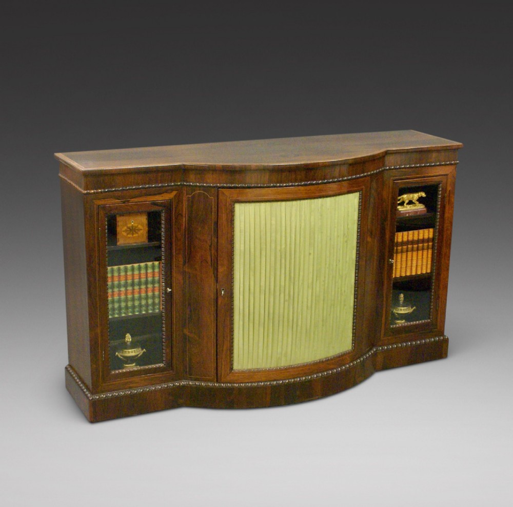 A William IV rosewood side cabinet