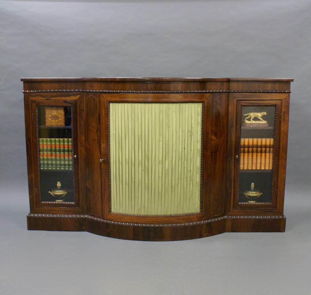 A William IV rosewood side cabinet View V