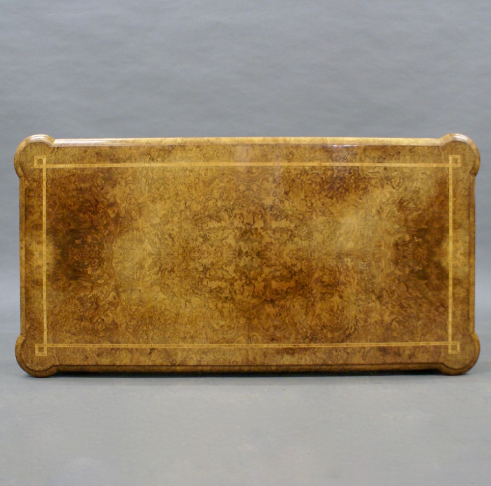 A good quality Victorian burl walnut card table View VI