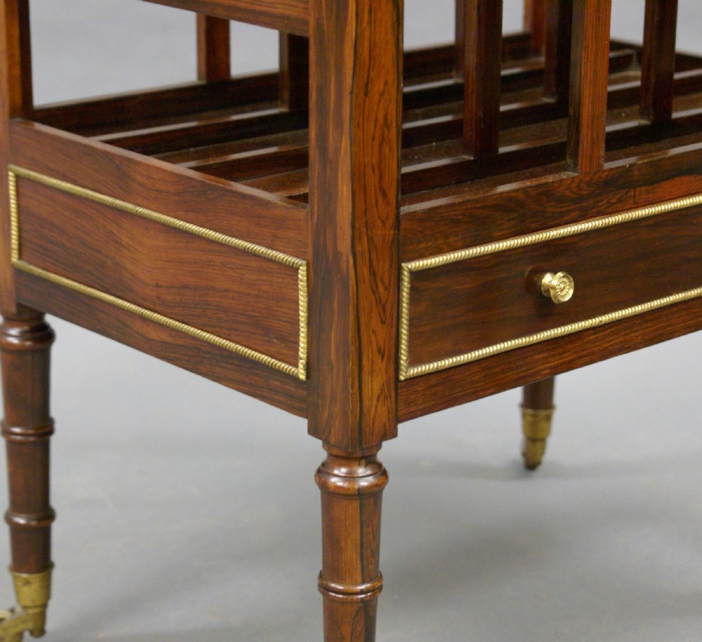 A late 19thC rosewood Canterbury View III