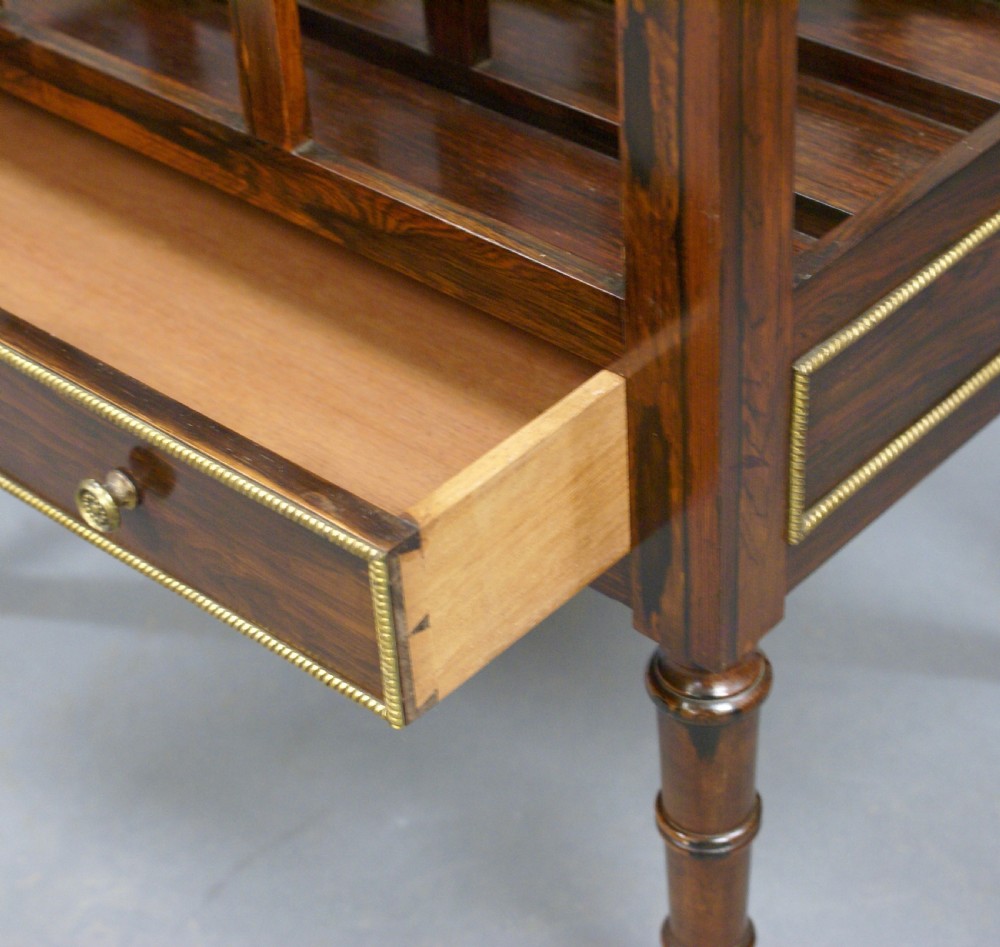 A late 19thC rosewood Canterbury View VI