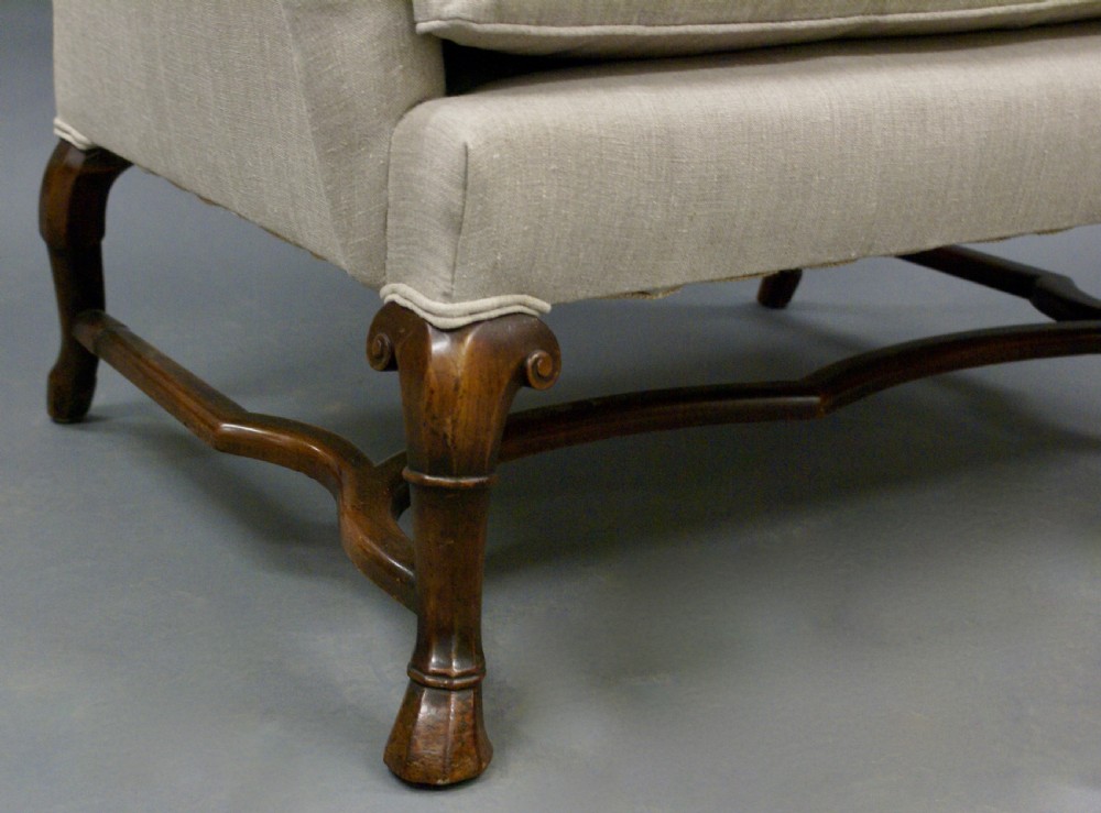 A very large 19thC walnut arm chair View II