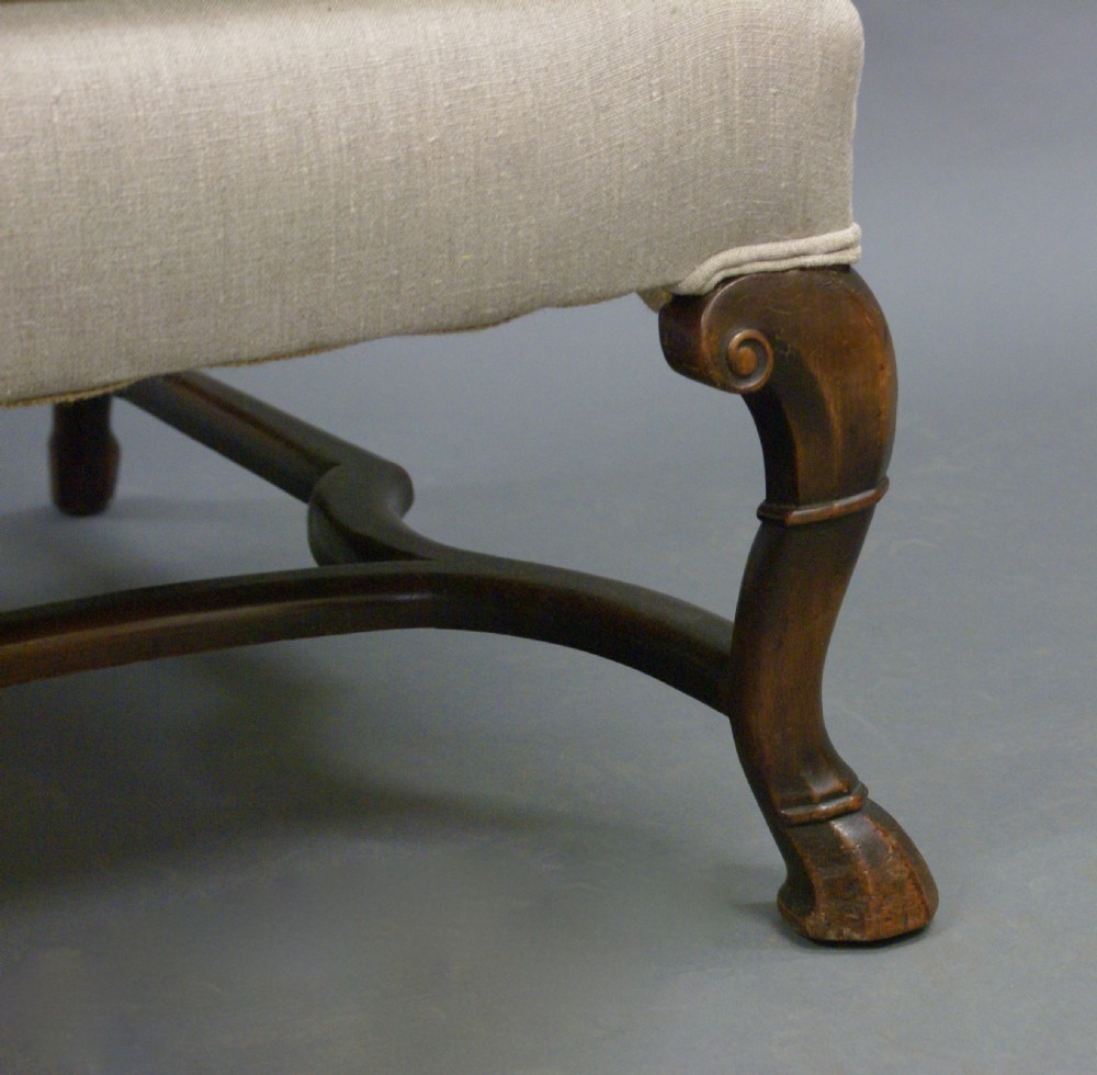 A very large 19thC walnut arm chair View IV