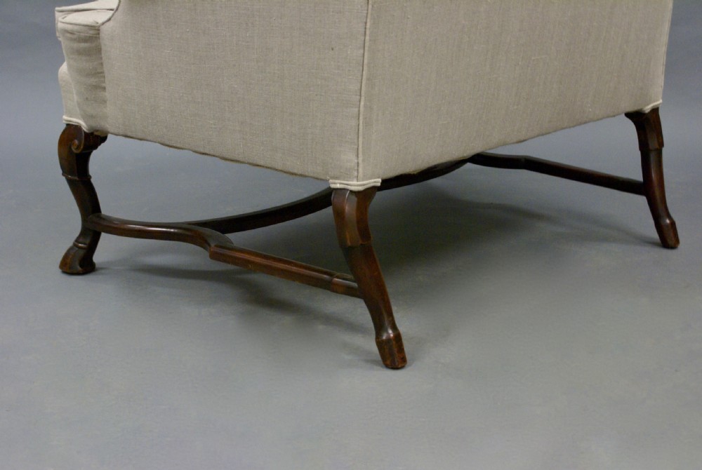 A very large 19thC walnut arm chair View V