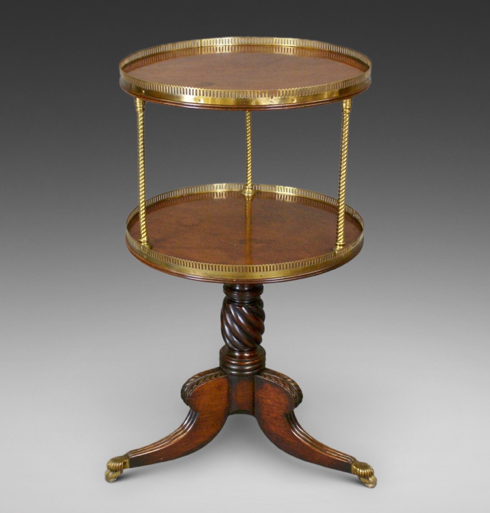 An unusual Regency dumb waiter