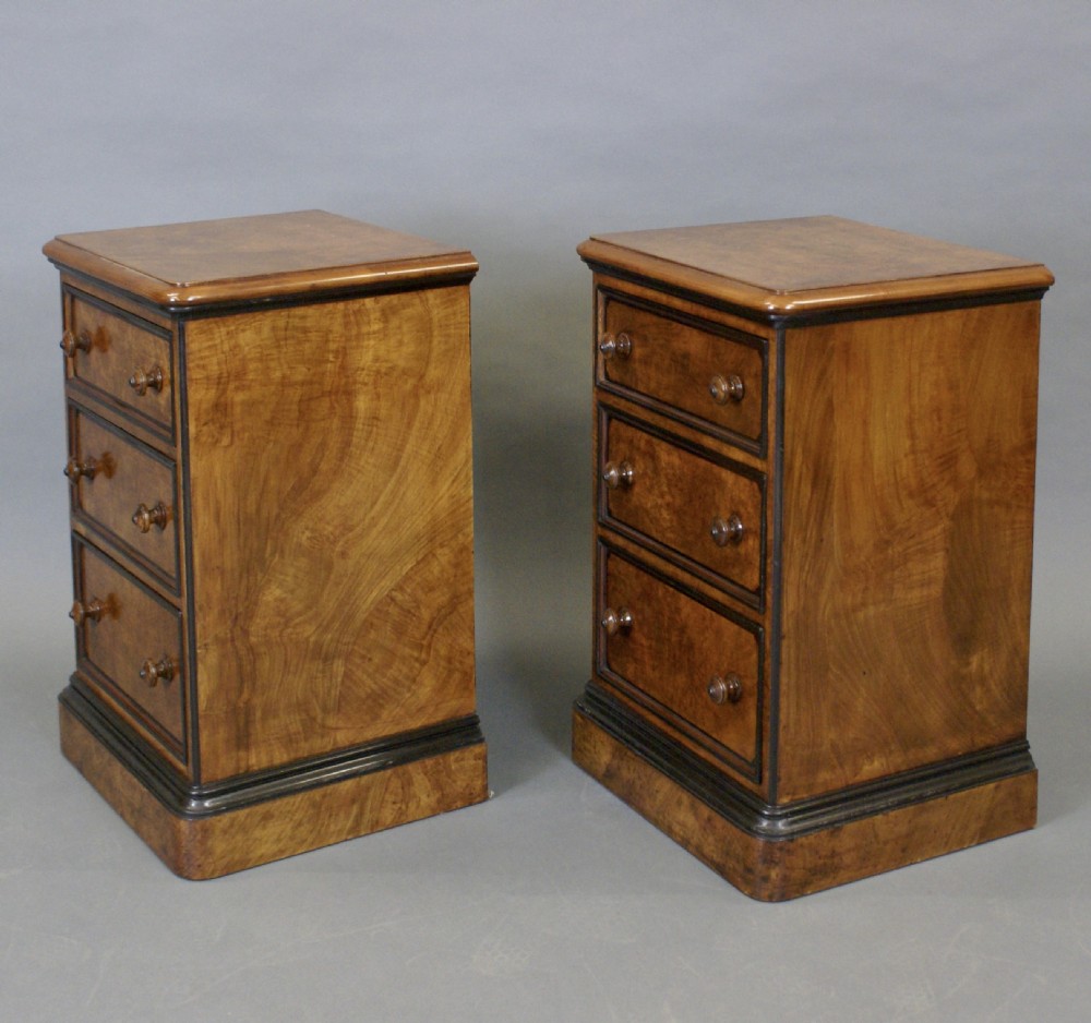 Pair of aesthetic movement bedside cabinets View IV