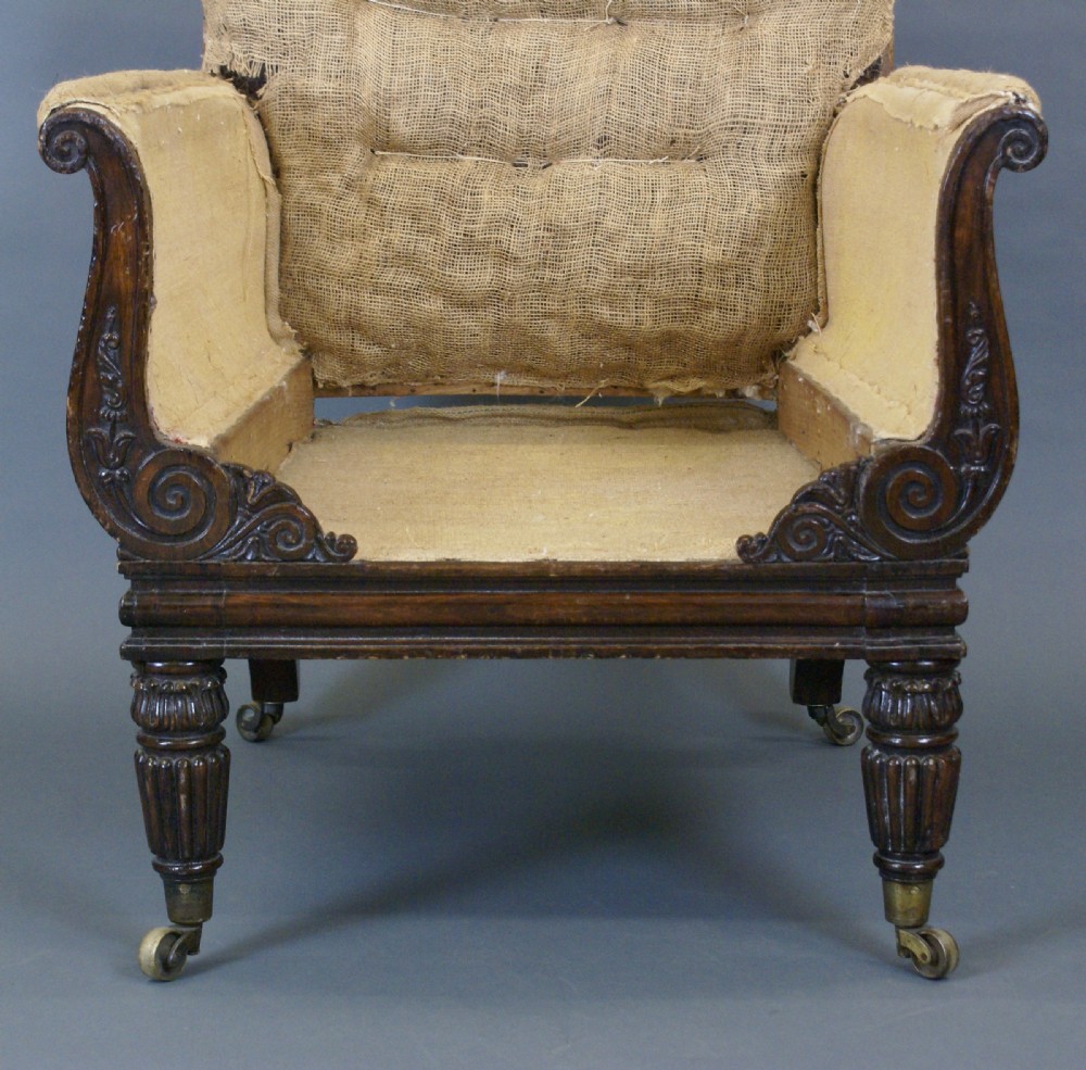 Regency simulated rosewood arm chair View IV
