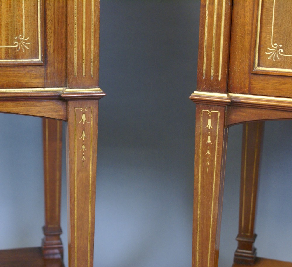 A matched pair of Gillows bedside cabinets View IV