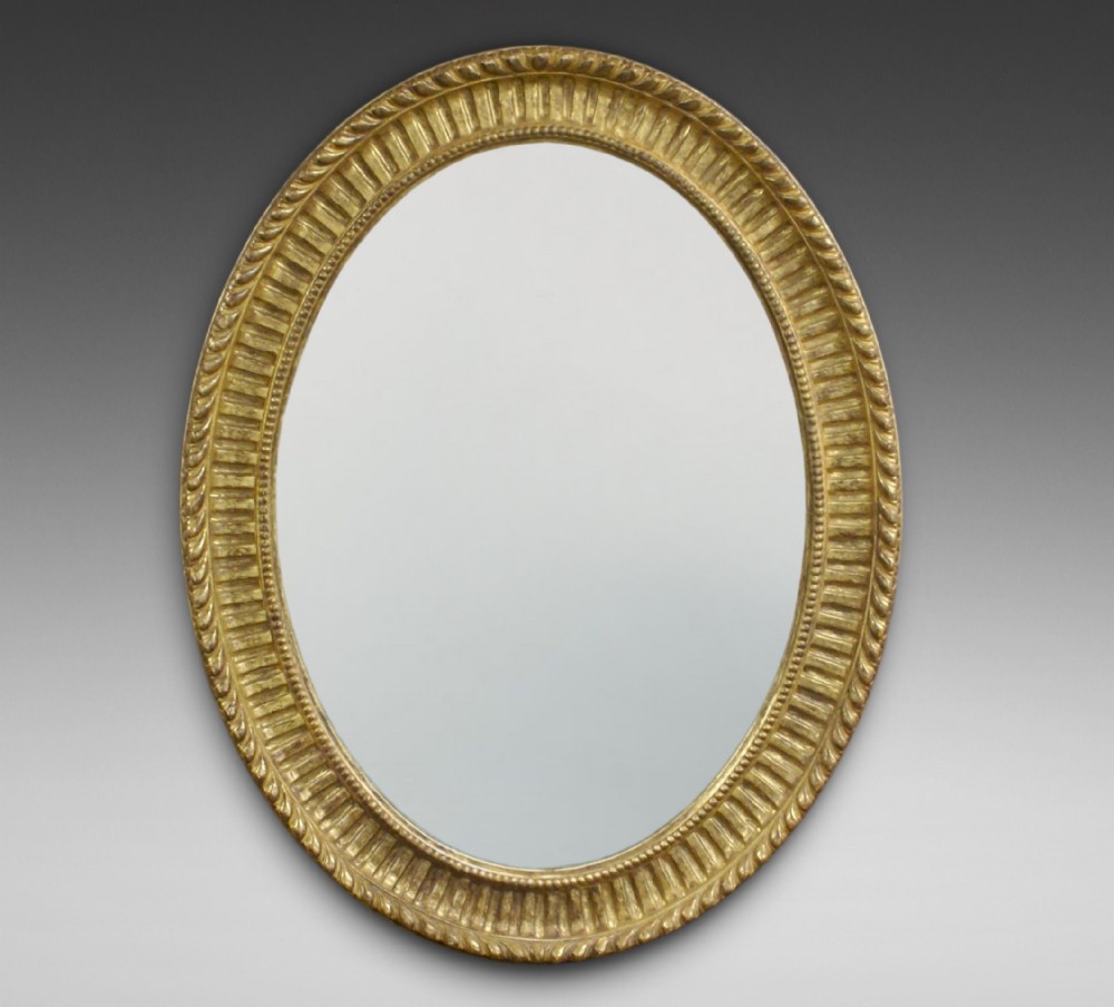 A 19thC French Gilt frame mirror