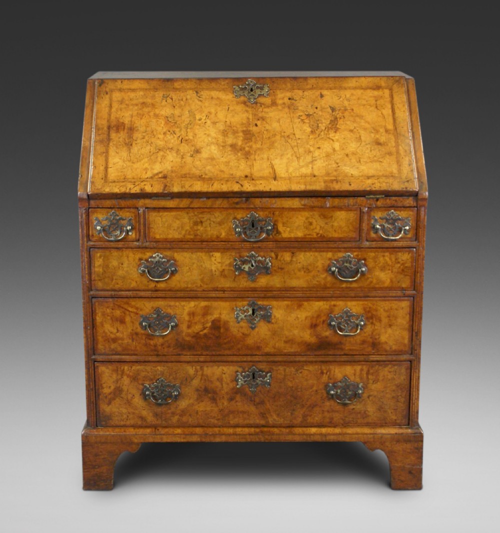 George II burr walnut bureau