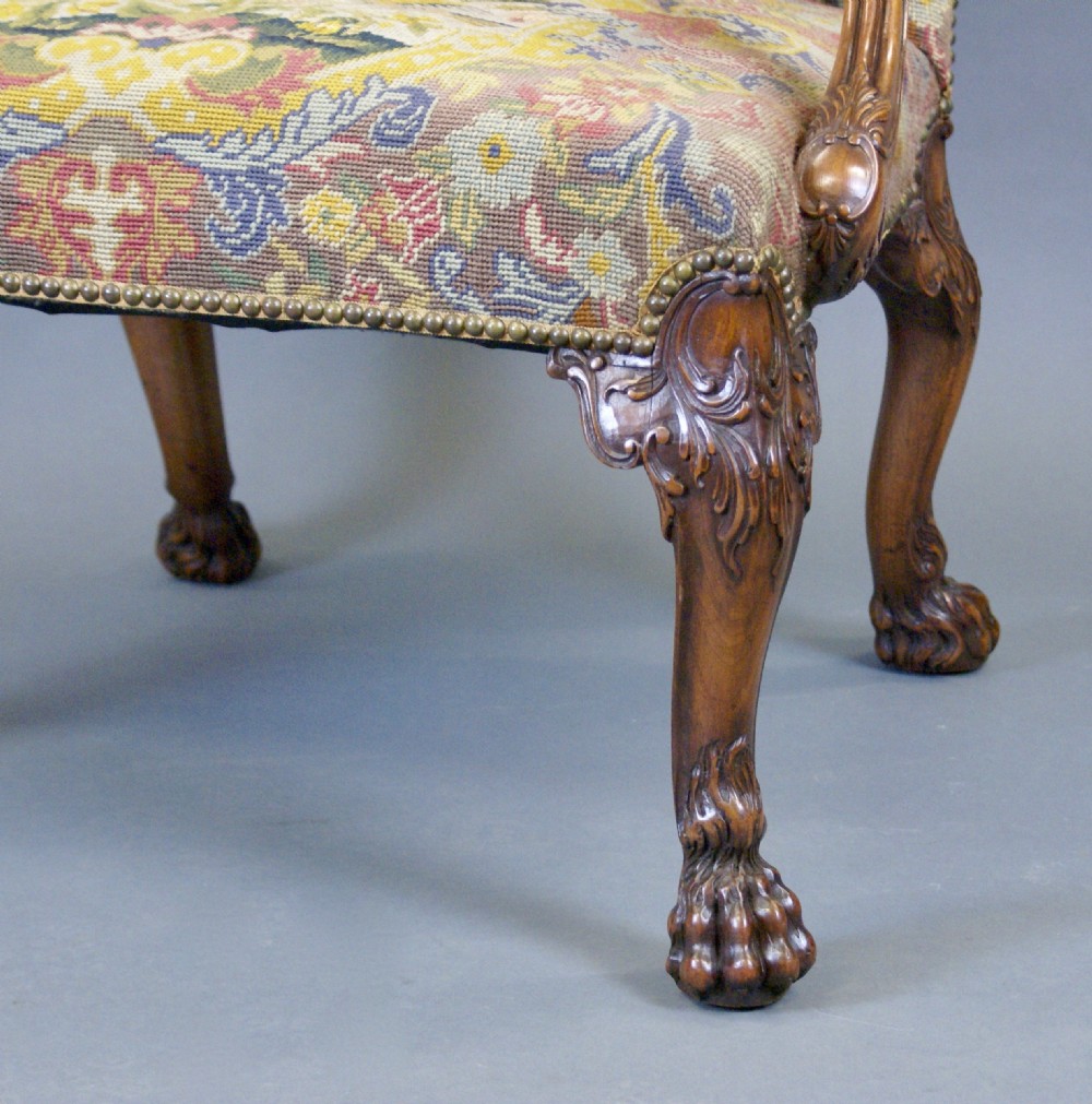 A fine George II style Gainsborough chair View II