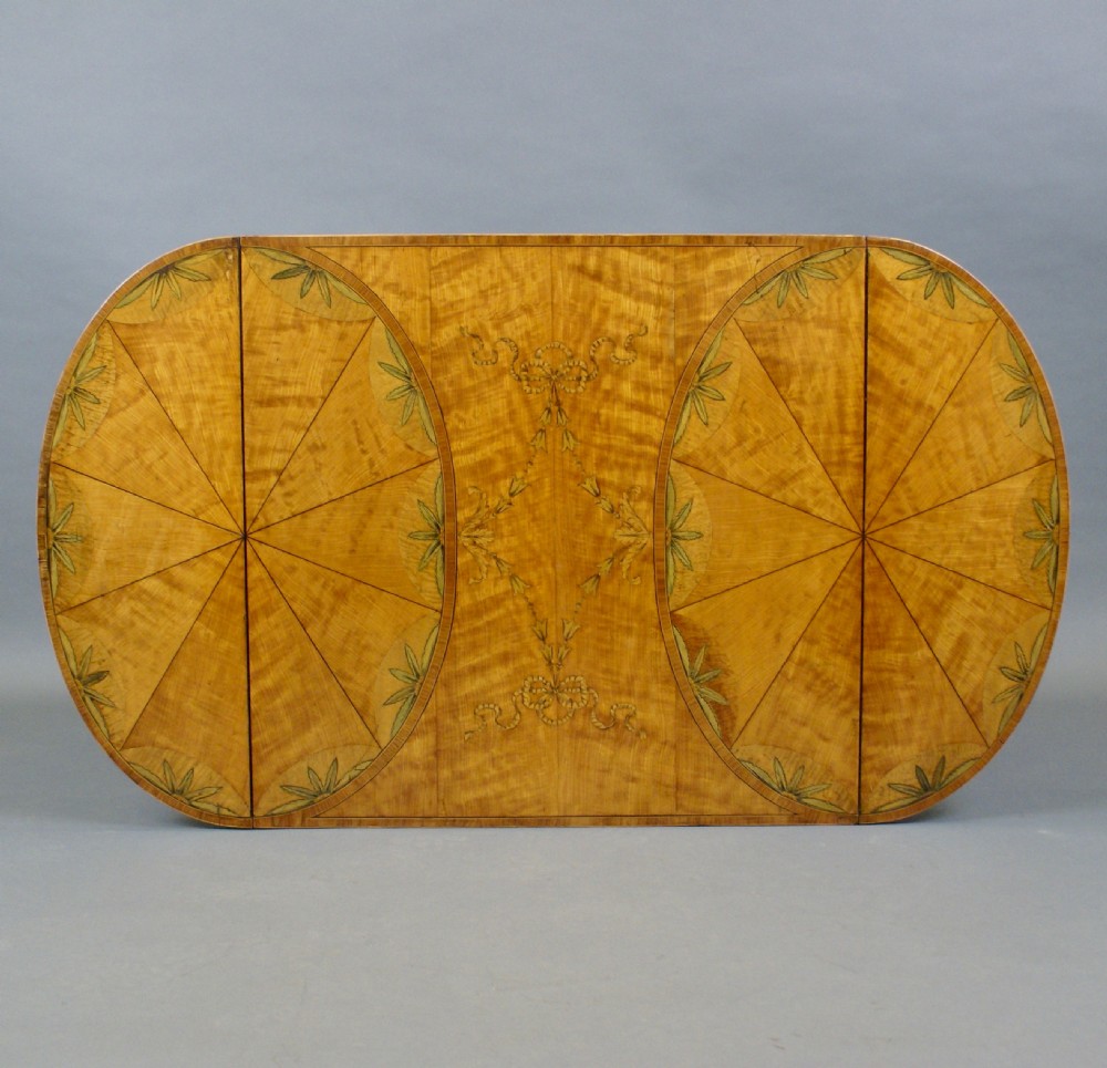 An exceptional satinwood & marquetry sofa table View II