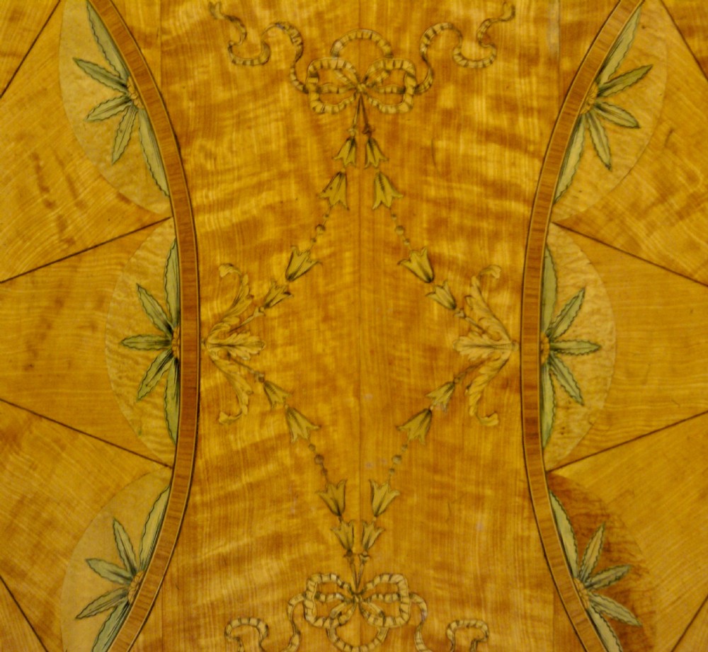 An exceptional satinwood & marquetry sofa table View V