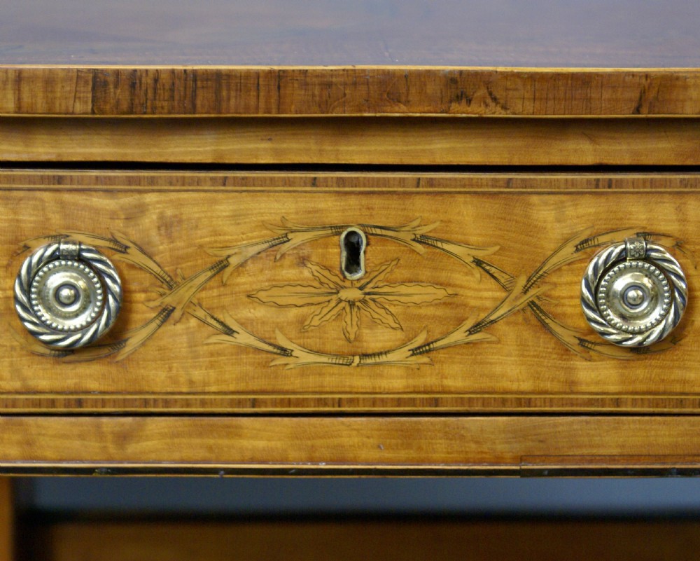 An exceptional satinwood & marquetry sofa table View VI