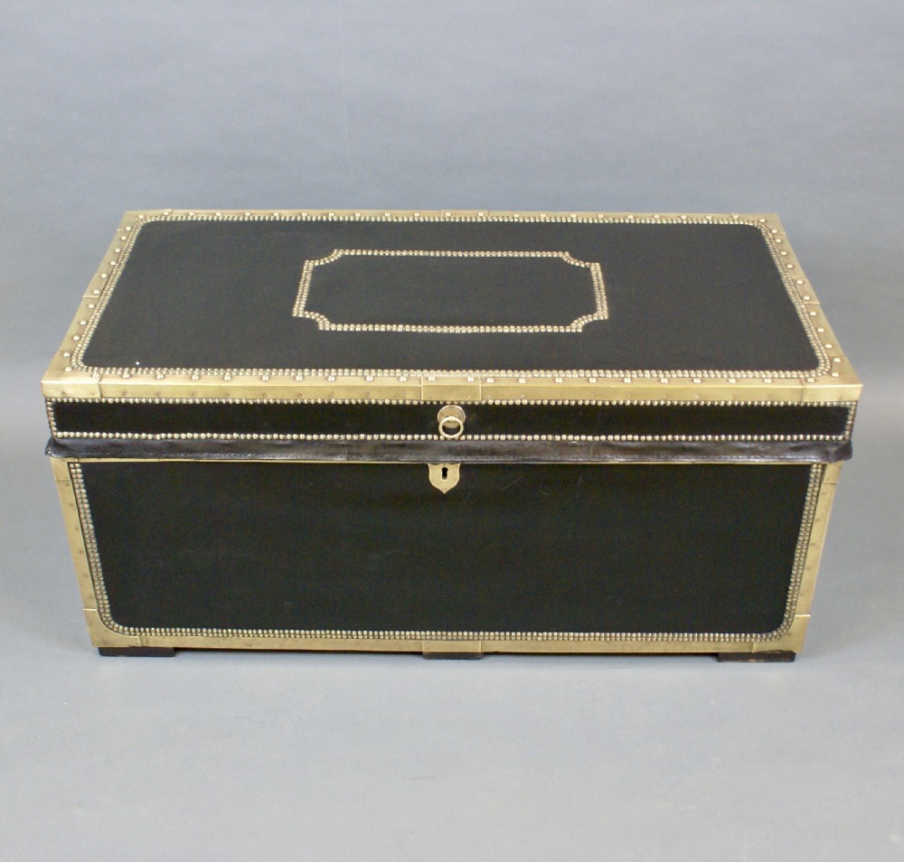 A large scale China Trade traveling trunk View II