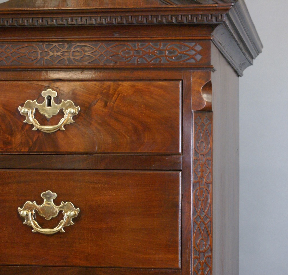 An imposing George II tallboy View III