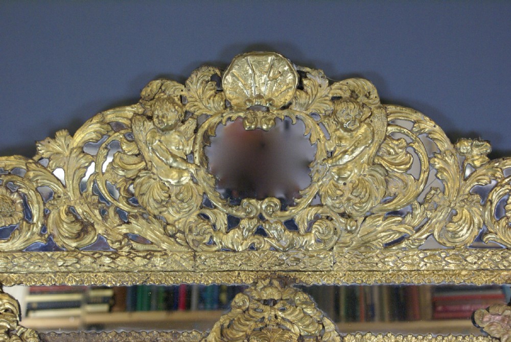 Extremely large 18thC Flemish Repousse mirror View V
