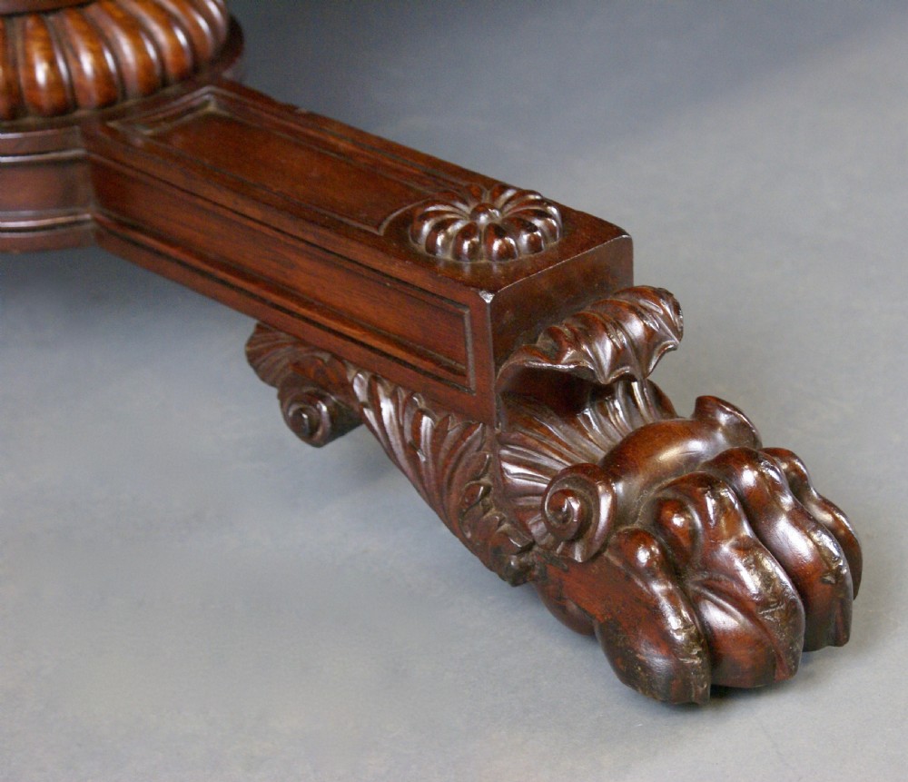 An imposing Regency mahogany library writing table View III