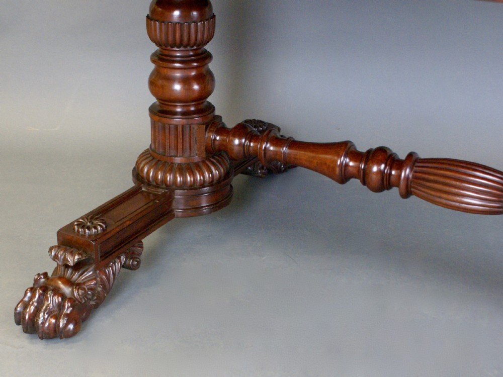An imposing Regency mahogany library writing table View VII