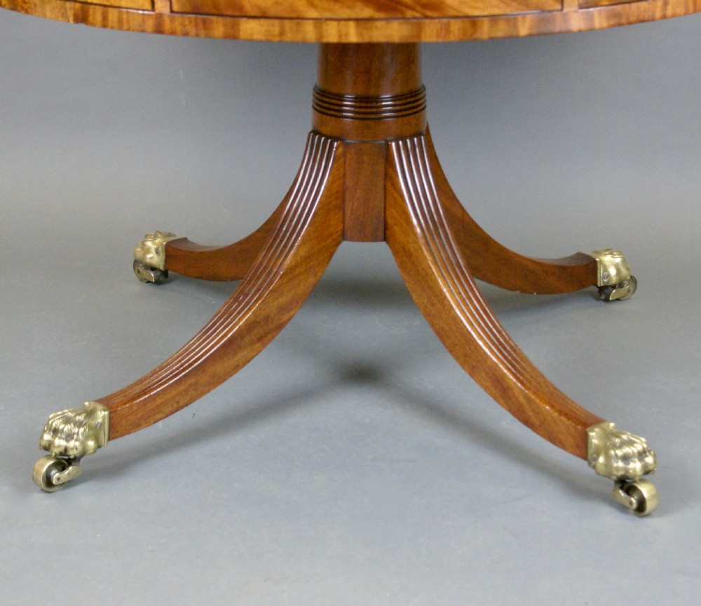 A fine Regency mahogany drum table View IV