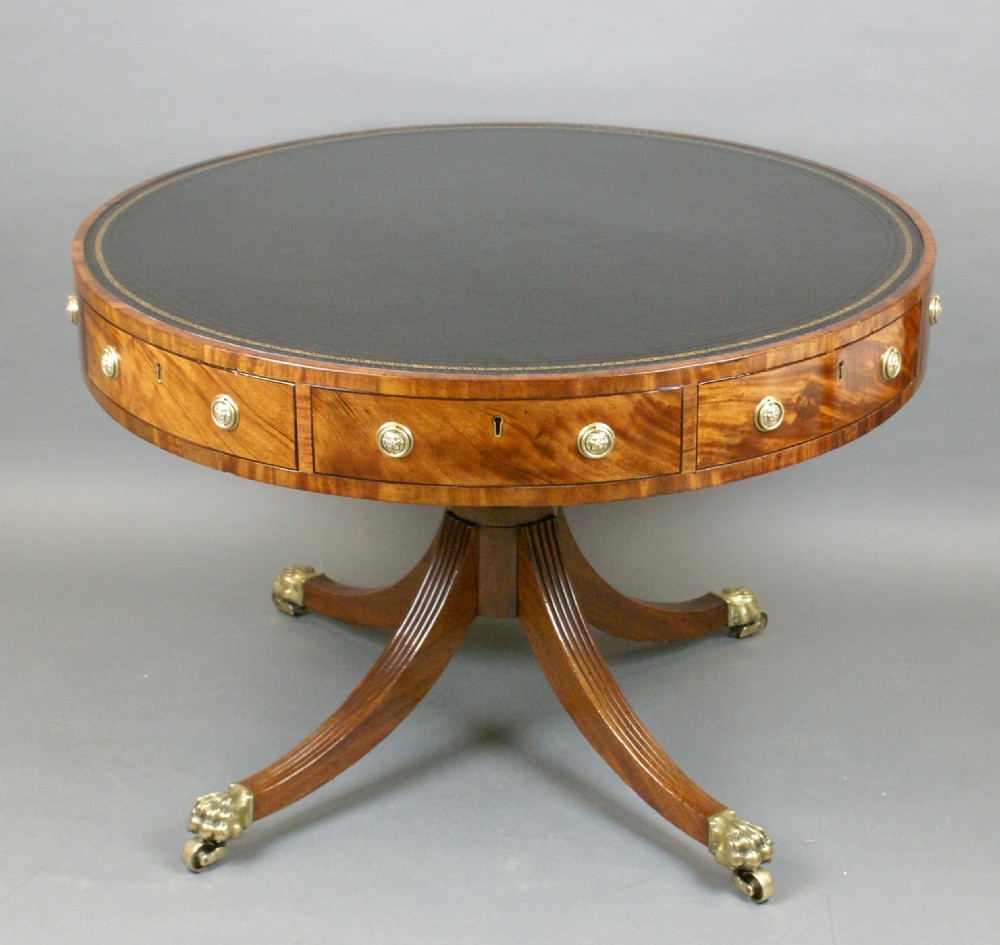 A fine Regency mahogany drum table View VI