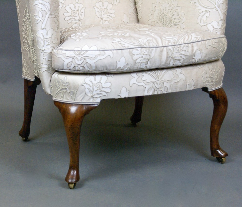 An 19th century walnut wing chair View IV